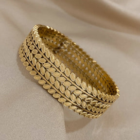 Bracelete gregoriano banhado em ouro 18k