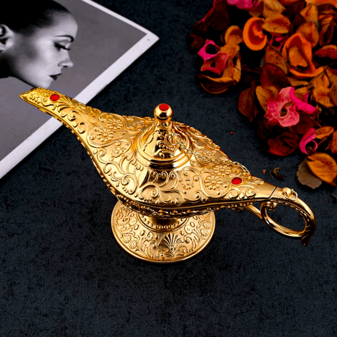 Incensário Magic Lamp Dourado