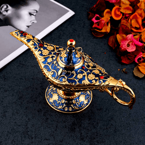 Incensário Magic Lamp Dourado Azul