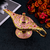 Incensário Magic Lamp Dourado Rosa