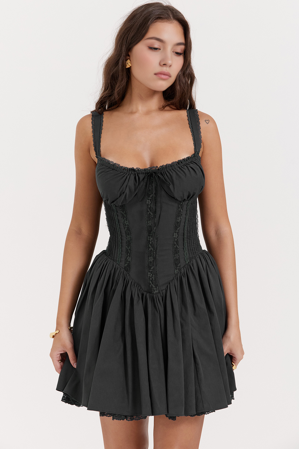 Vestido Modelador de Cintura Bela Preto