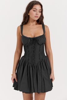 Vestido Modelador de Cintura Bela Preto